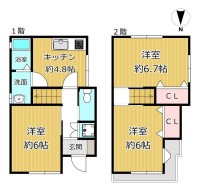 GNスタイル ★木造２階建て３Ｋ！全居室６帖以上あり♪
★アリオ八尾まで約８００ｍのため買い物便利◎