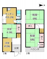 GNスタイル ★木造２階建て３Ｋ
★収益用としても是非ご検討ください♪