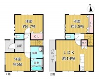 GNスタイル ★木造２階建て３ＬＤＫ！
★室内リフォーム済みのためお引き渡し後すぐに新生活が始められます♪