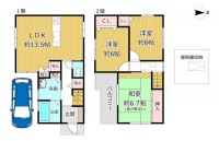 GNスタイル ★平成２３年建築、３ＬＤＫ！
★各所に収納スペースが確保されておりお部屋をスッキリとお使いいただけます♪
