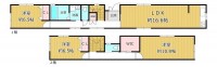 GNスタイル ★木造２階建て３ＬＤＫ
★約１６．６帖のＬＤＫと全居室６帖以上ありゆったりとした間取りになっています。
★浴室は約１．２５坪でジェットバス付き♪