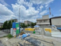 GNスタイル ★１号棟
★谷町線「長原」駅まで徒歩５分の駅近新築戸建４ＳＬＤＫ！
★リビングで遊ぶお子様を見守りながらお料理ができる対面キッチン♪
