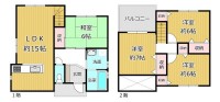 GNスタイル ★平成２４年建築４ＬＤＫ！
★リビングが見渡せる対面式のキッチン！
★カースペース３台可能♪（車種による）
