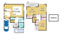 GNスタイル ★平成２０年建築、３ＬＤＫのオール電化住宅です！
★ＬＤＫ約１９．４帖！ご家族でゆったりと過ごしていただけます♪
★周辺商業施設が充実しており生活に便利な立地◎