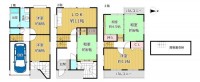 GNスタイル ★部屋数を多く確保した６ＬＤＫの間取り！
★シャッター付きガレージ１台分有
★関西本線「久宝寺」駅まで徒歩７分の立地♪